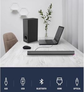 Barre de son Bluetooth Porodo Soundtec 2.1CH chez Mr Solde Cameroun